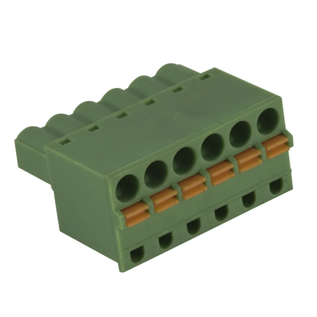 Female Spring Type Pluggable Screwless Terminal Block Good Quality 5.0mm 5.08mm Pitch