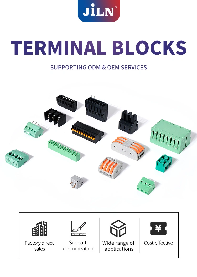 Sample Customization Transportation Cable Connector Block Universal Screw Terminal Blocks PCB Connector Block