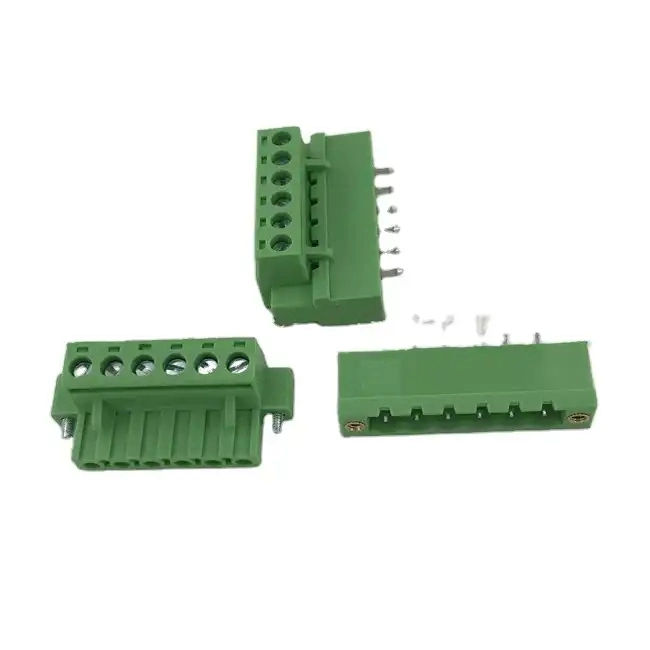 2edg 5.08mm Panel Mount Quick Connector 90 Degree Angle PCB Plug in Terminal Block Screwless Terminal Block